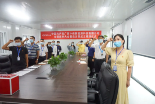 广西太阳集团tyc1286新能源党支部正式成立