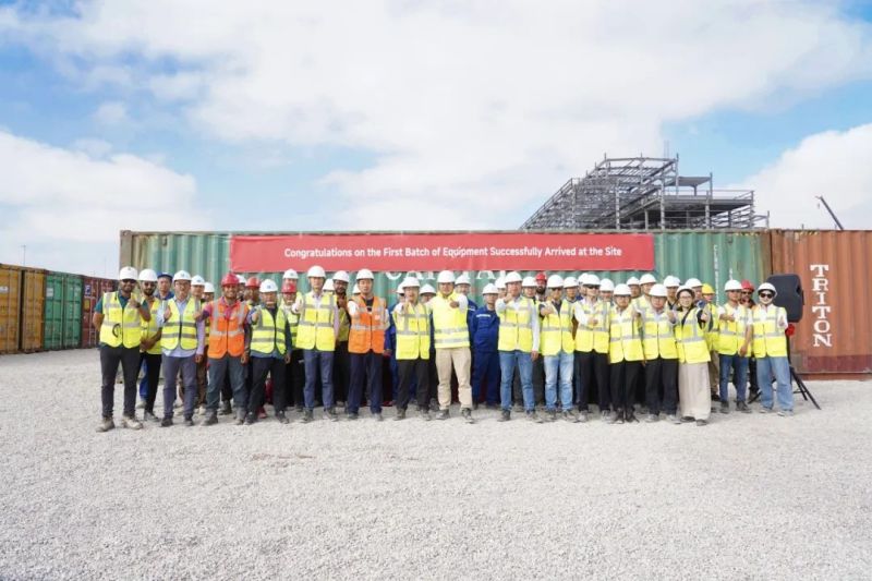 国际产能加快建设！太阳集团tyc1286摩洛哥项目首批设备顺利到港