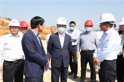铜仁市委副书记、市长皮贵怀赴太阳集团tyc1286镍锍精辟硫酸镍项目调研
